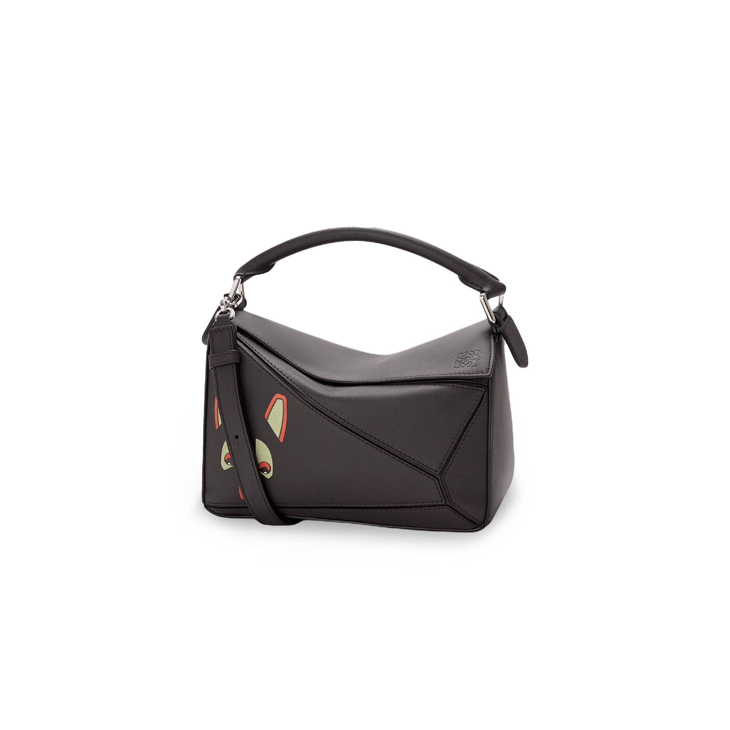 LOEWE SMALL FRINGE CAT PUZZLE IN CLASSIC CALFSKIN A510S21XCH (24*16*10.5cm)